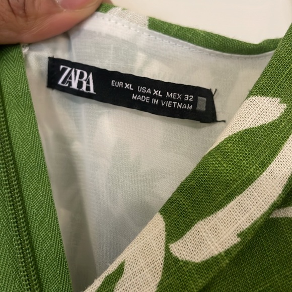 Zara Cut Out Printed Midi Dress - Picture 6 of 6